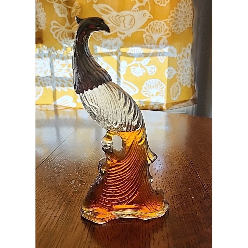 AVON Mid‎ Century Bird Of Paradise/ Peacock 5oz Bottle Decanter 60s 70s Vintage